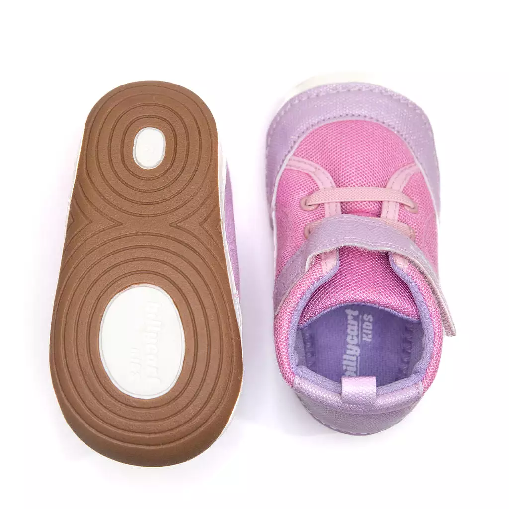 FLOSS pink and purple baby and toddler girls high-top sneakers