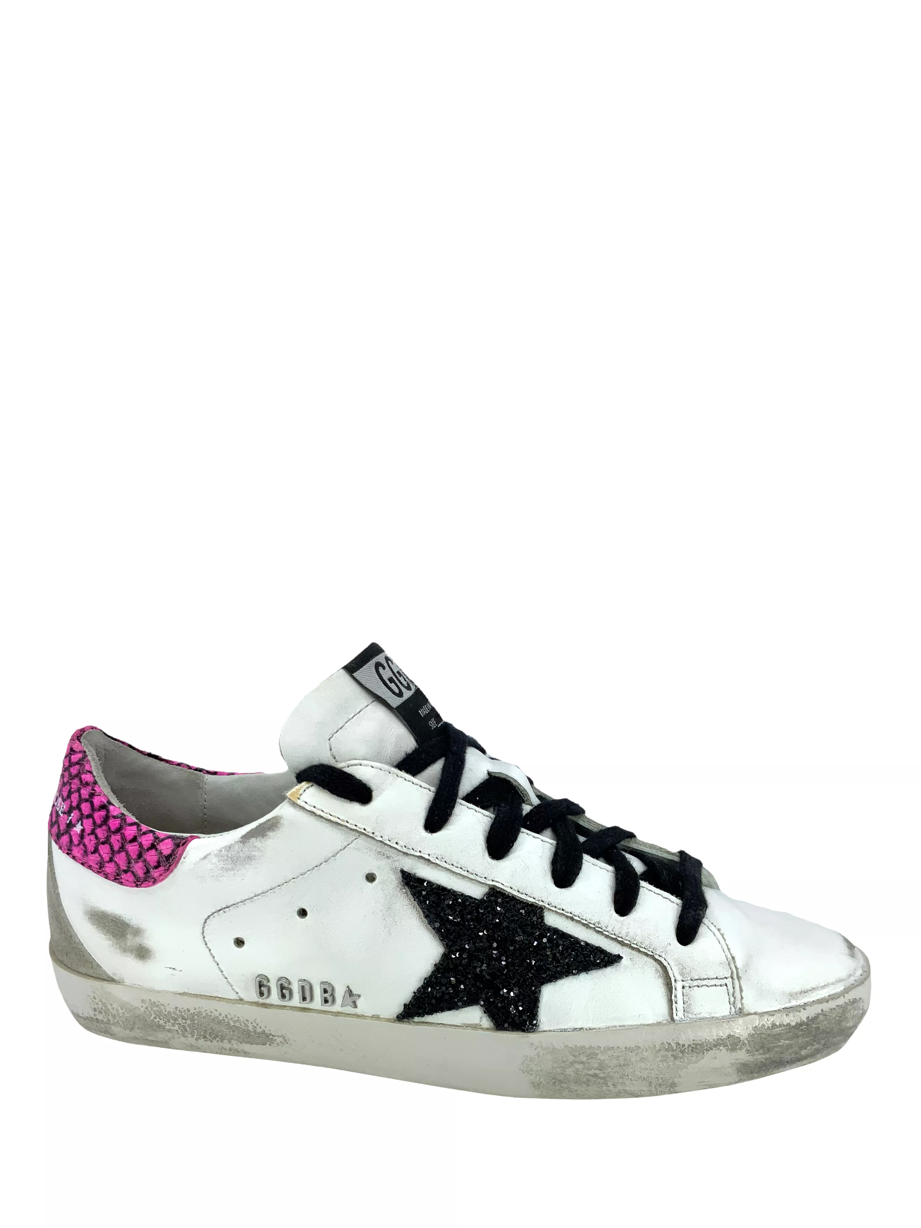 Golden Goose Superstar Glitter Low-Top Sneakers Size 5