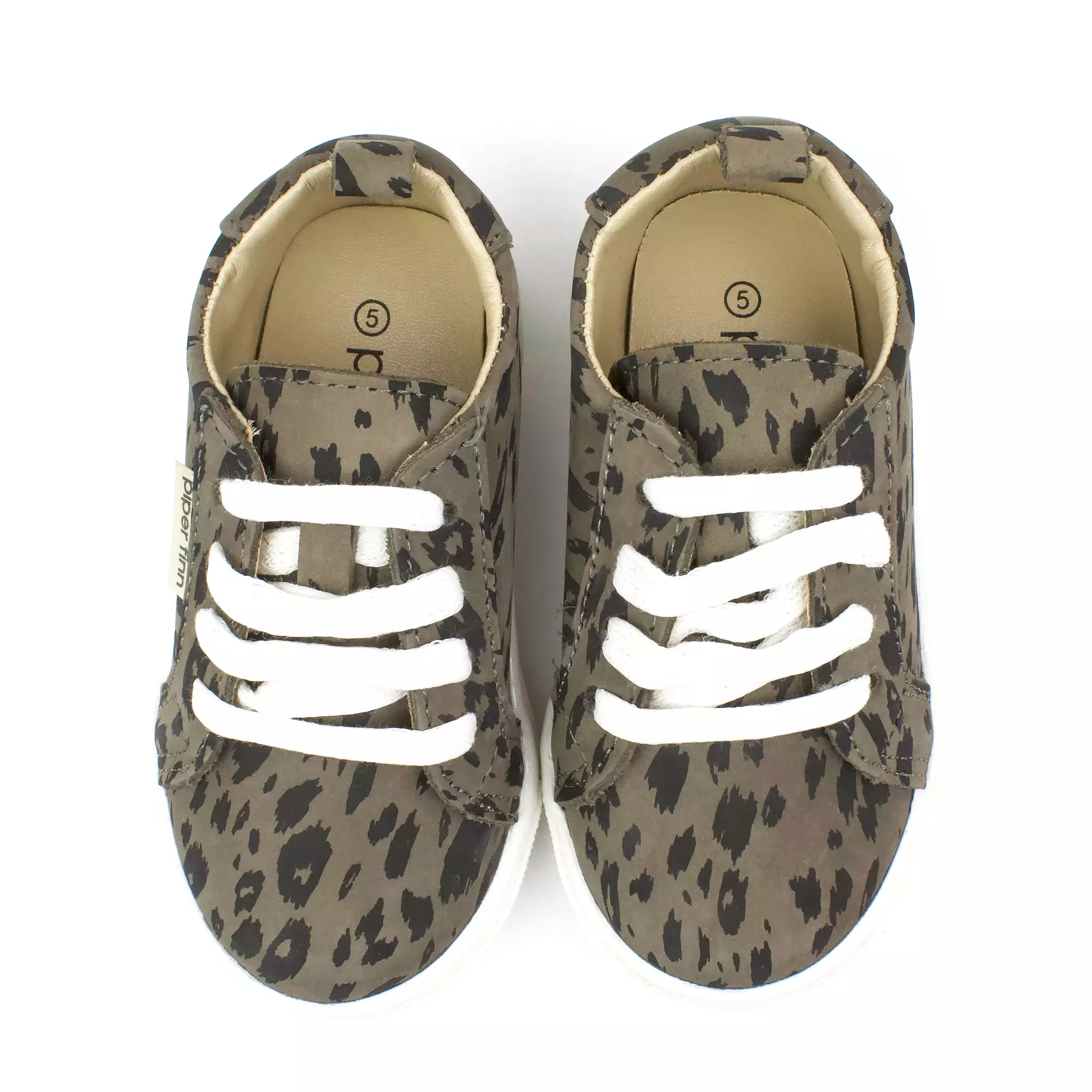 Grey Leopard - Low Top Sneakers