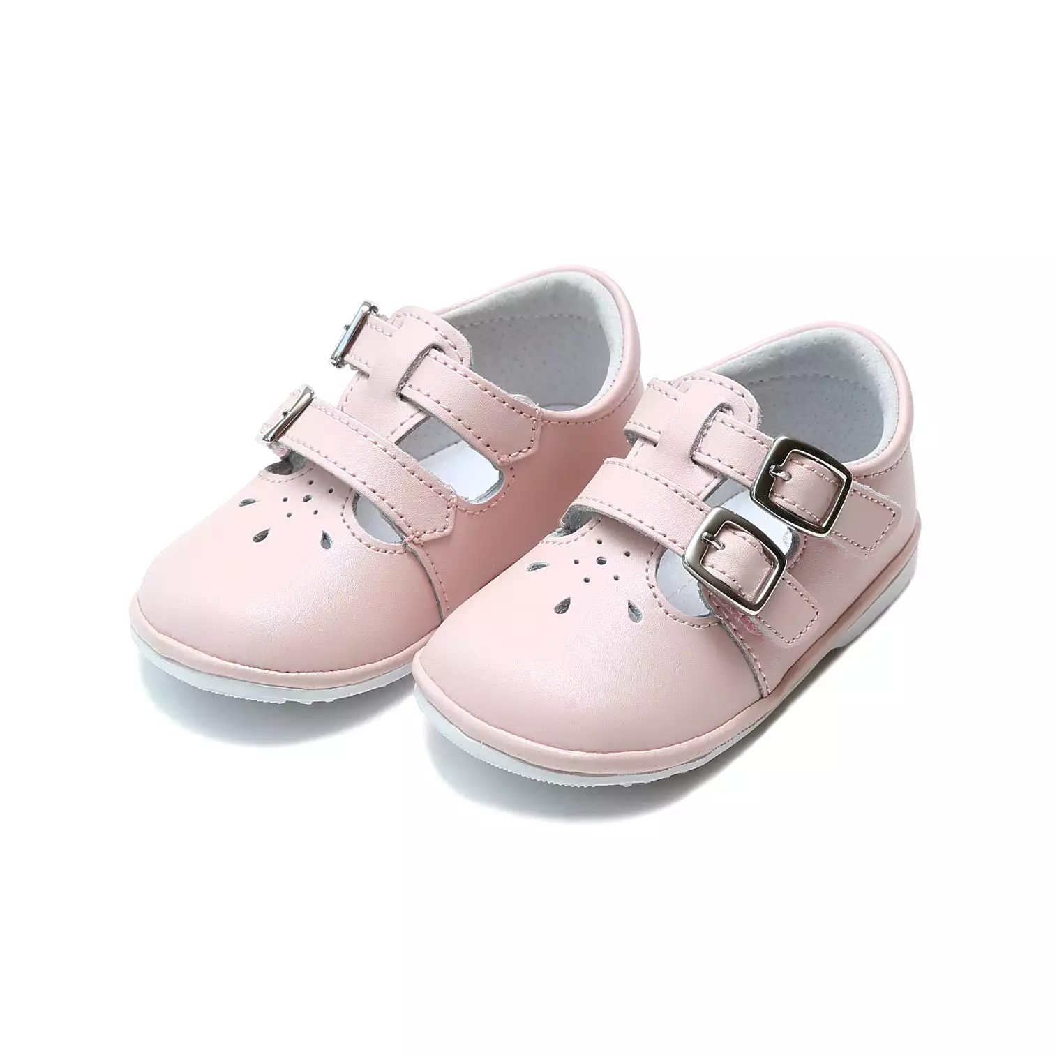 Hattie Double Buckle Leather Mary Jane (Baby)