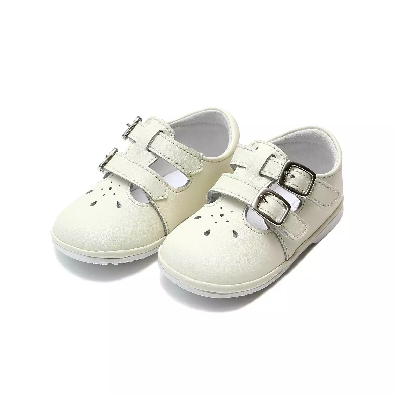 Hattie Double Buckle Leather Mary Jane (Baby)