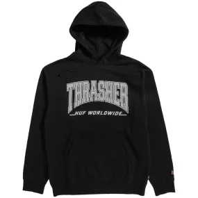 HUF X THRASHER BAYVIEW P/O HOODIE // BLACK