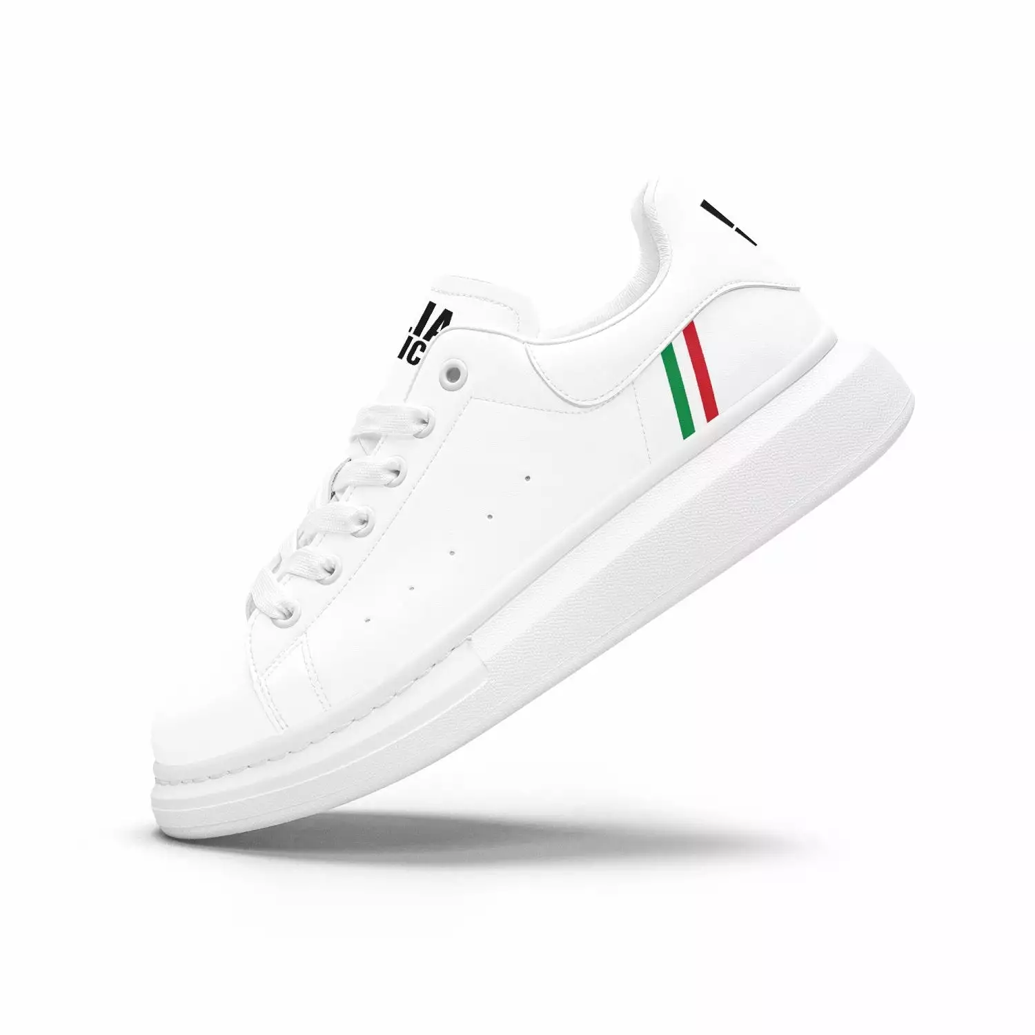 Italian Stripe | Leather Oversized Sneakers - Italia District