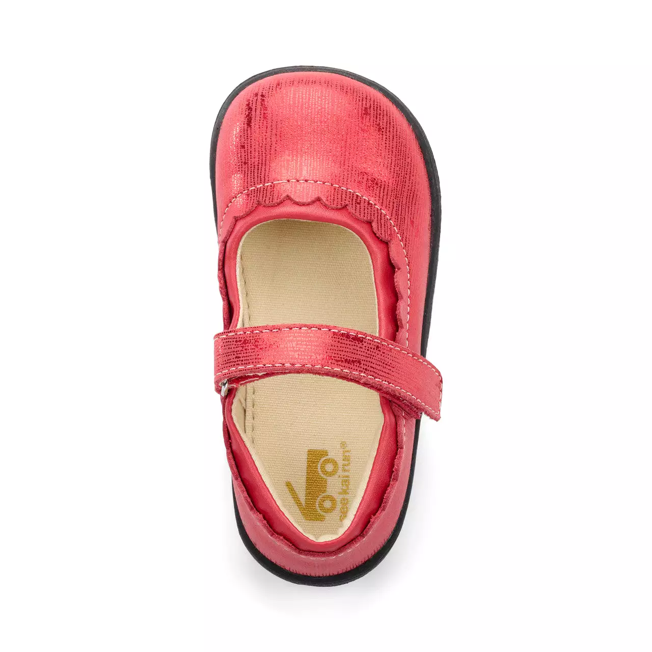 Jane II Kid's Mary Jane Dress Shoe - Red Metallic