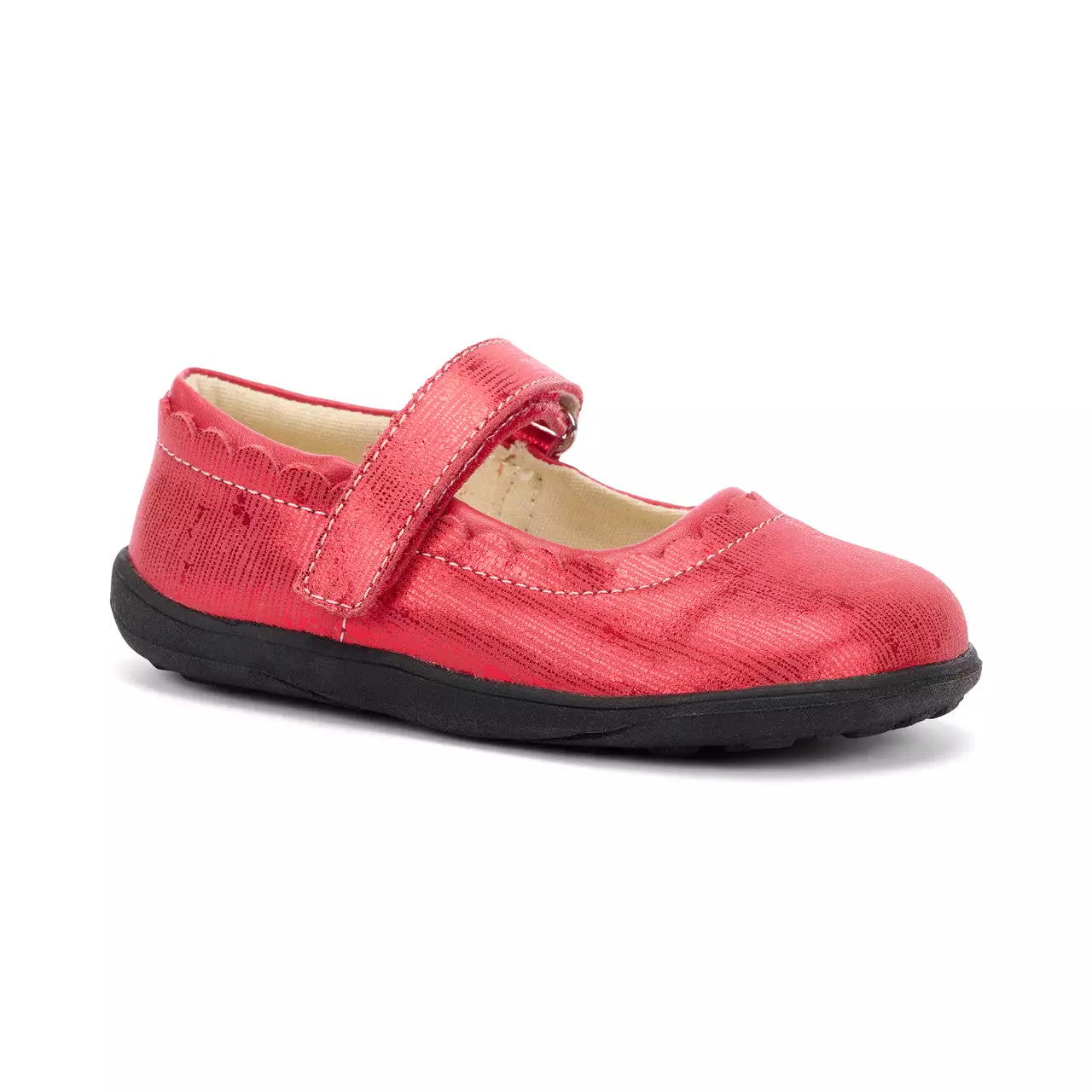 Jane II Kid's Mary Jane Dress Shoe - Red Metallic