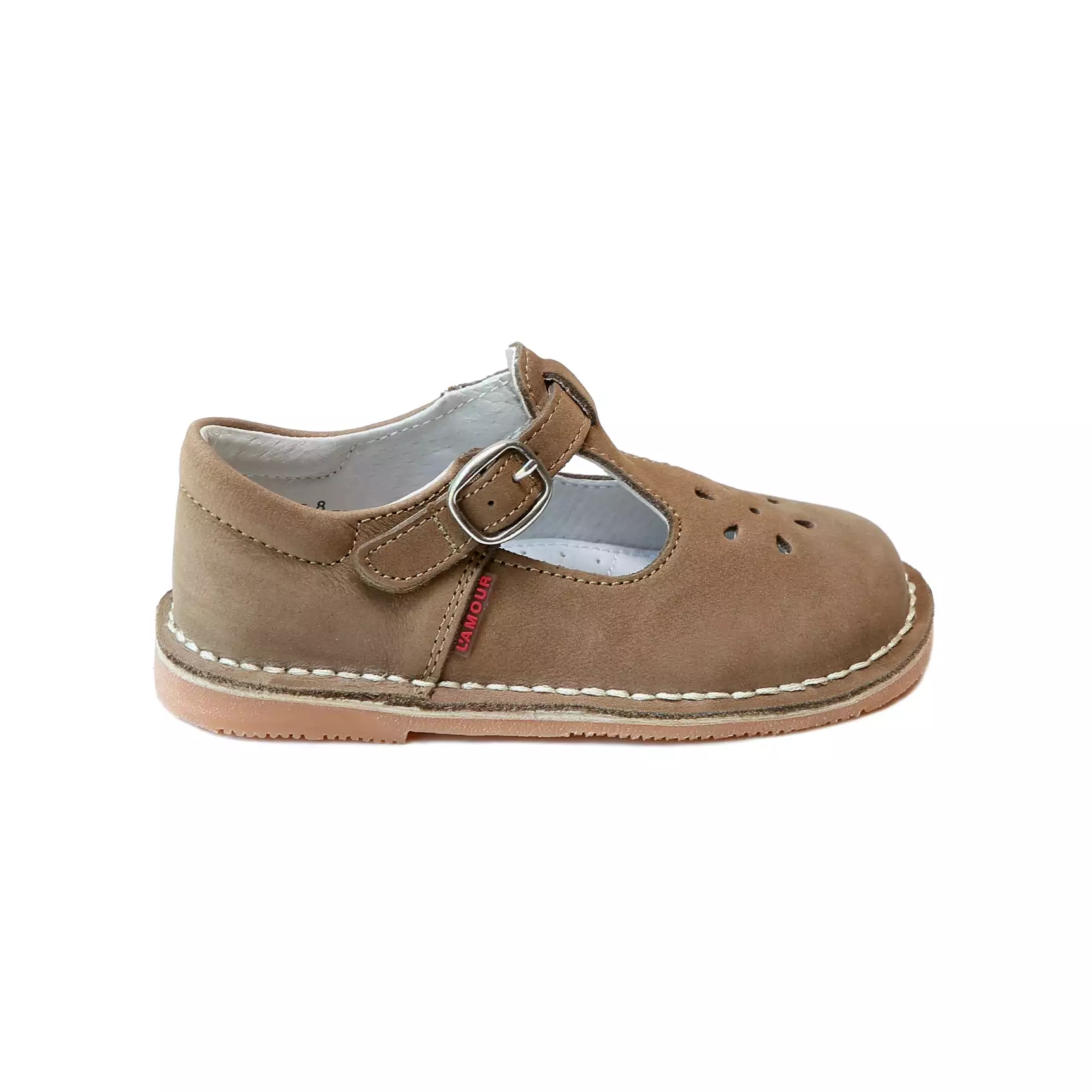 Joy Classic Nubuck Leather T-Strap Mary Jane