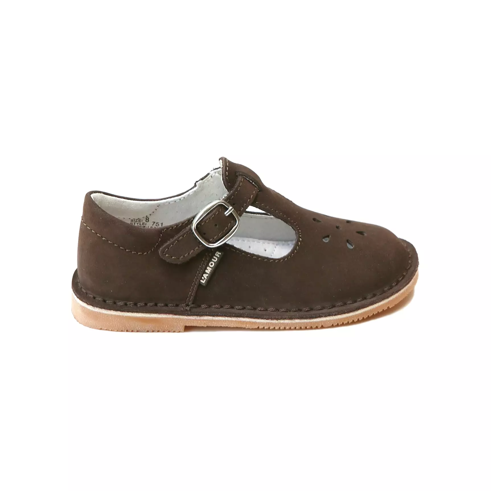 Joy Classic Nubuck Leather T-Strap Mary Jane