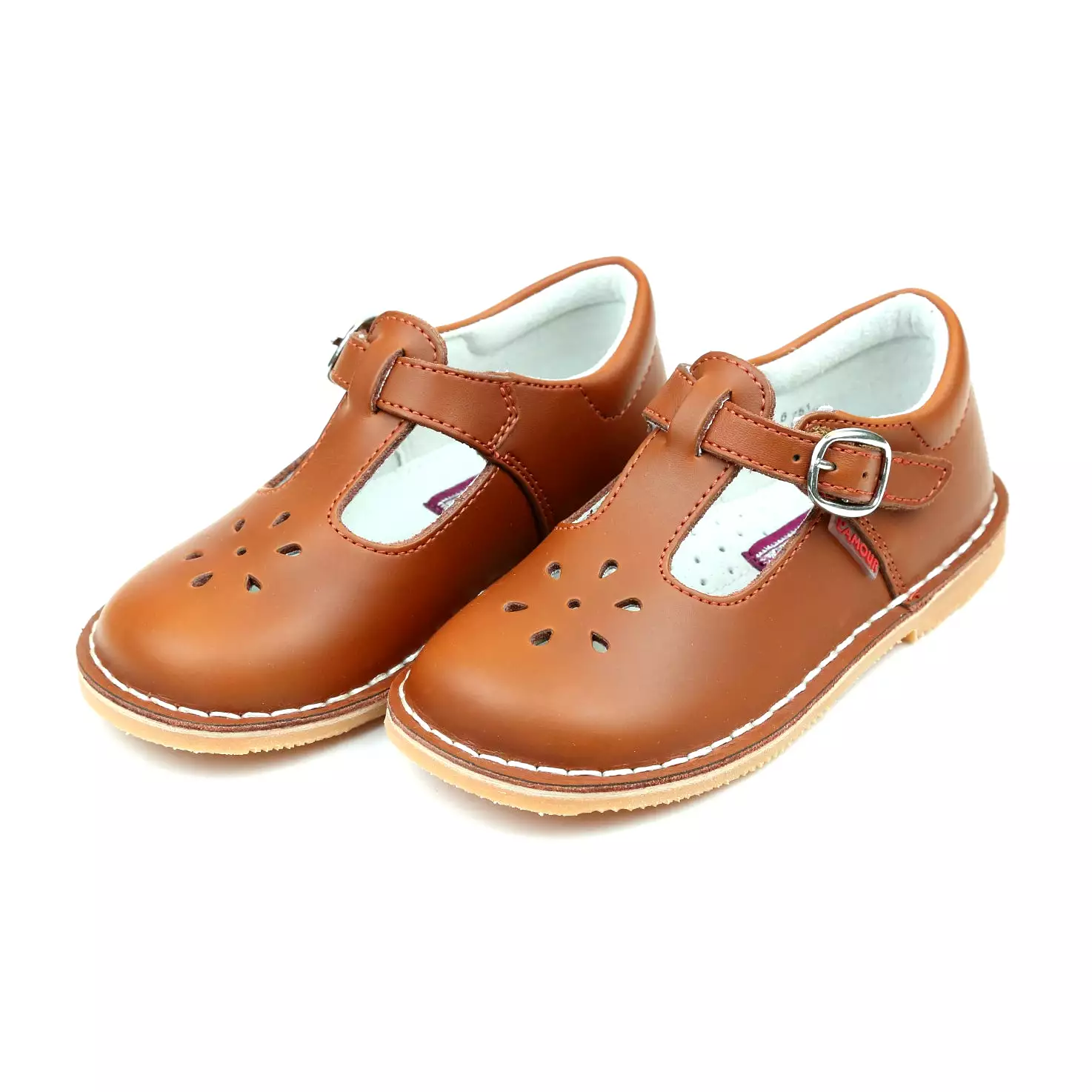 Joy Waxed Leather T-Strap Mary Jane