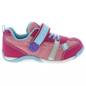 Kaz Kid's Casual Sneaker - Fuschia/Light Blue