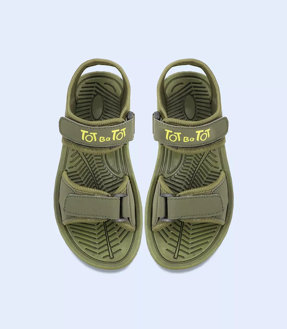 KB0158-GREEN-Boys Sandal