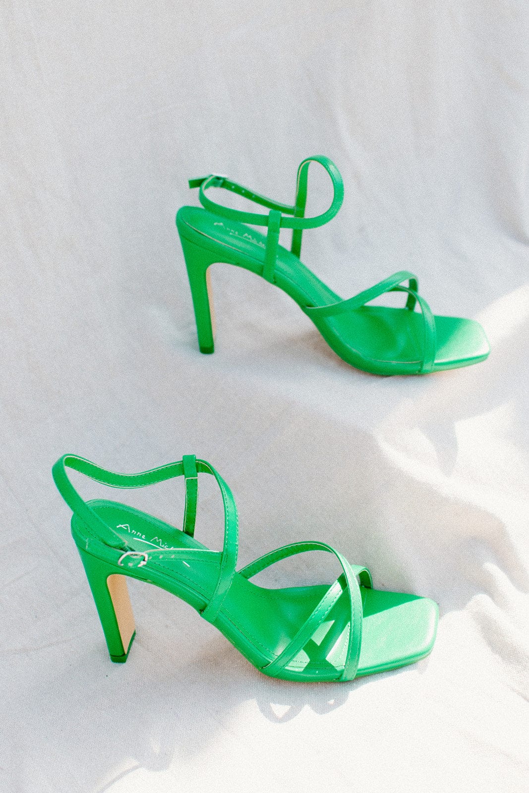 Kelly Green Strappy Heels