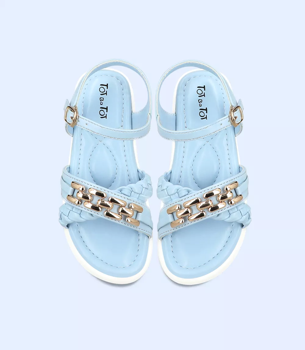 KG0104-ICE BLUE-Girls Casual Sandal