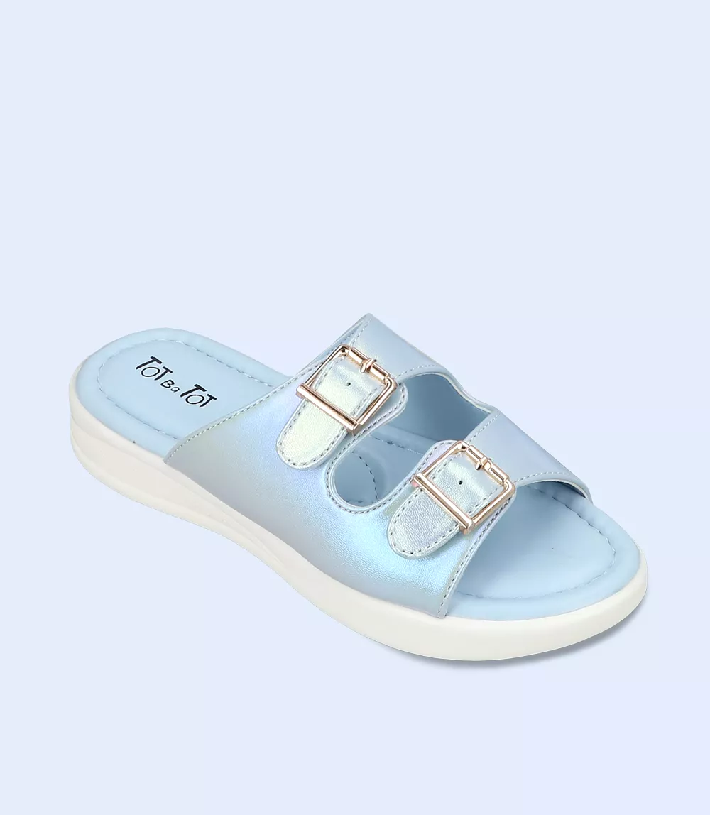 KG0105-SILVER-Girl Slipper