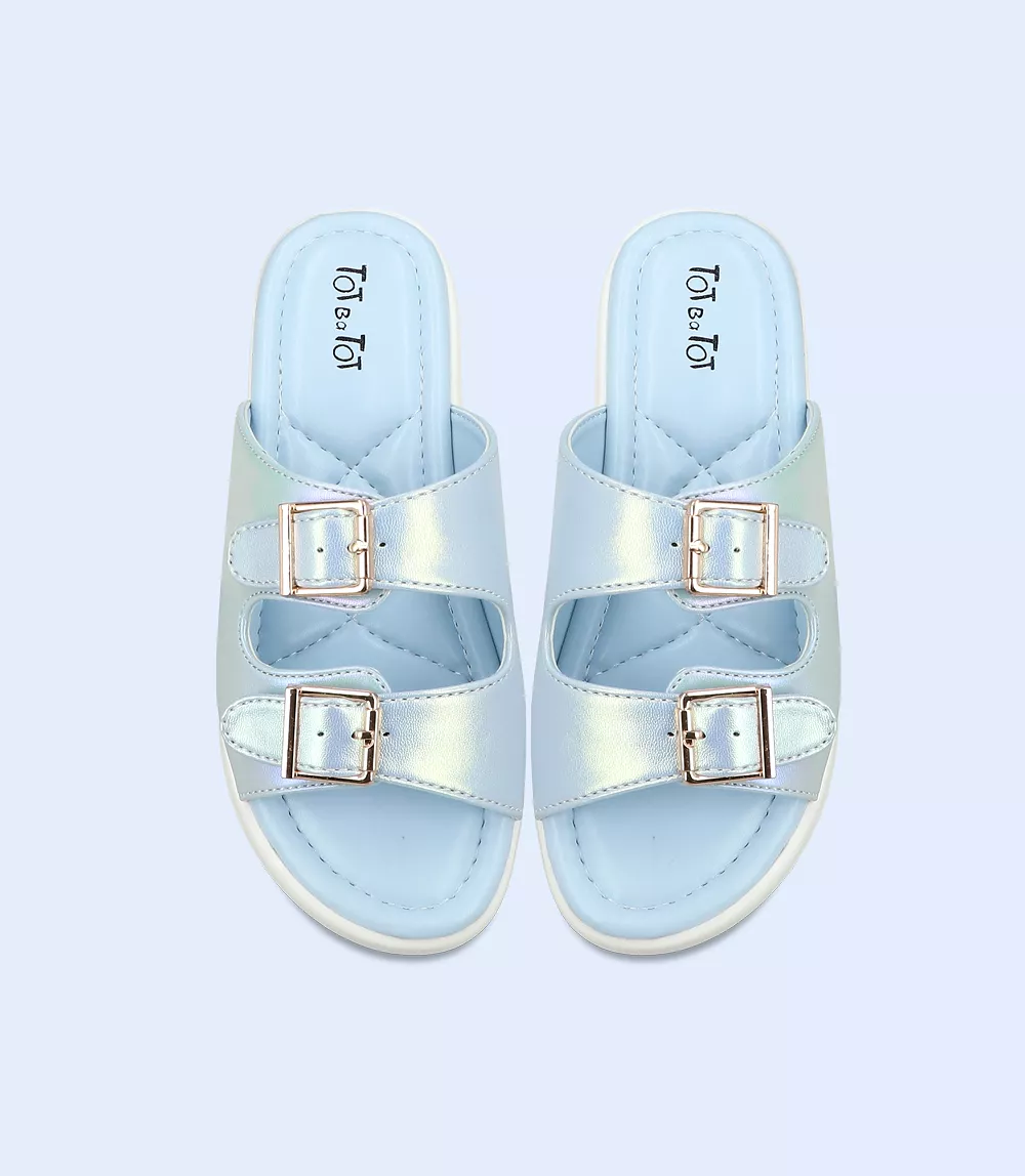 KG0105-SILVER-Girl Slipper