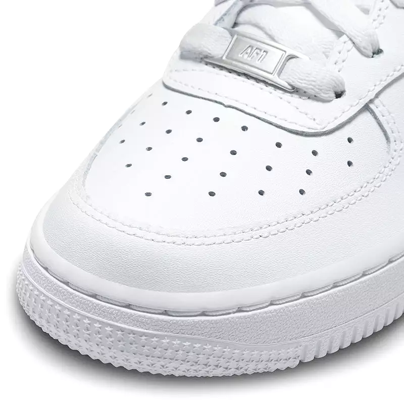 Kid's Grade School Air Force 1 White/White/White