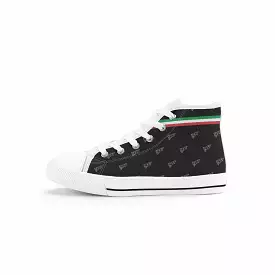 Kid’s High-Top Shoes Pizza pattern