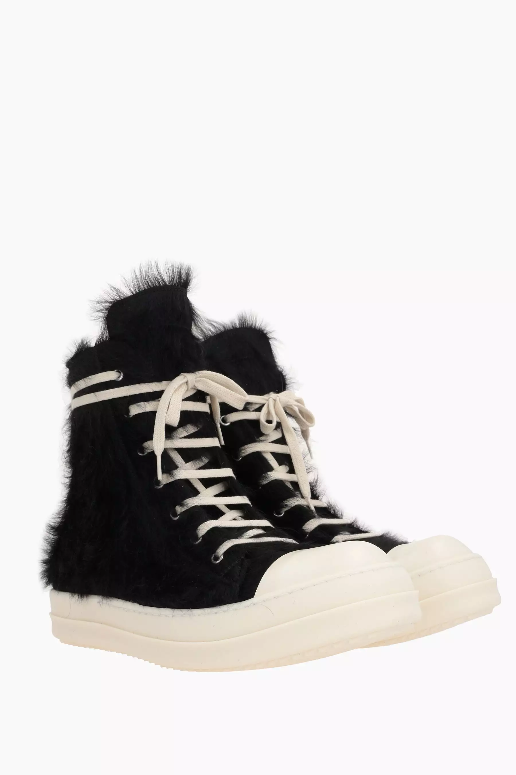 Lido calf hair high-top sneakers