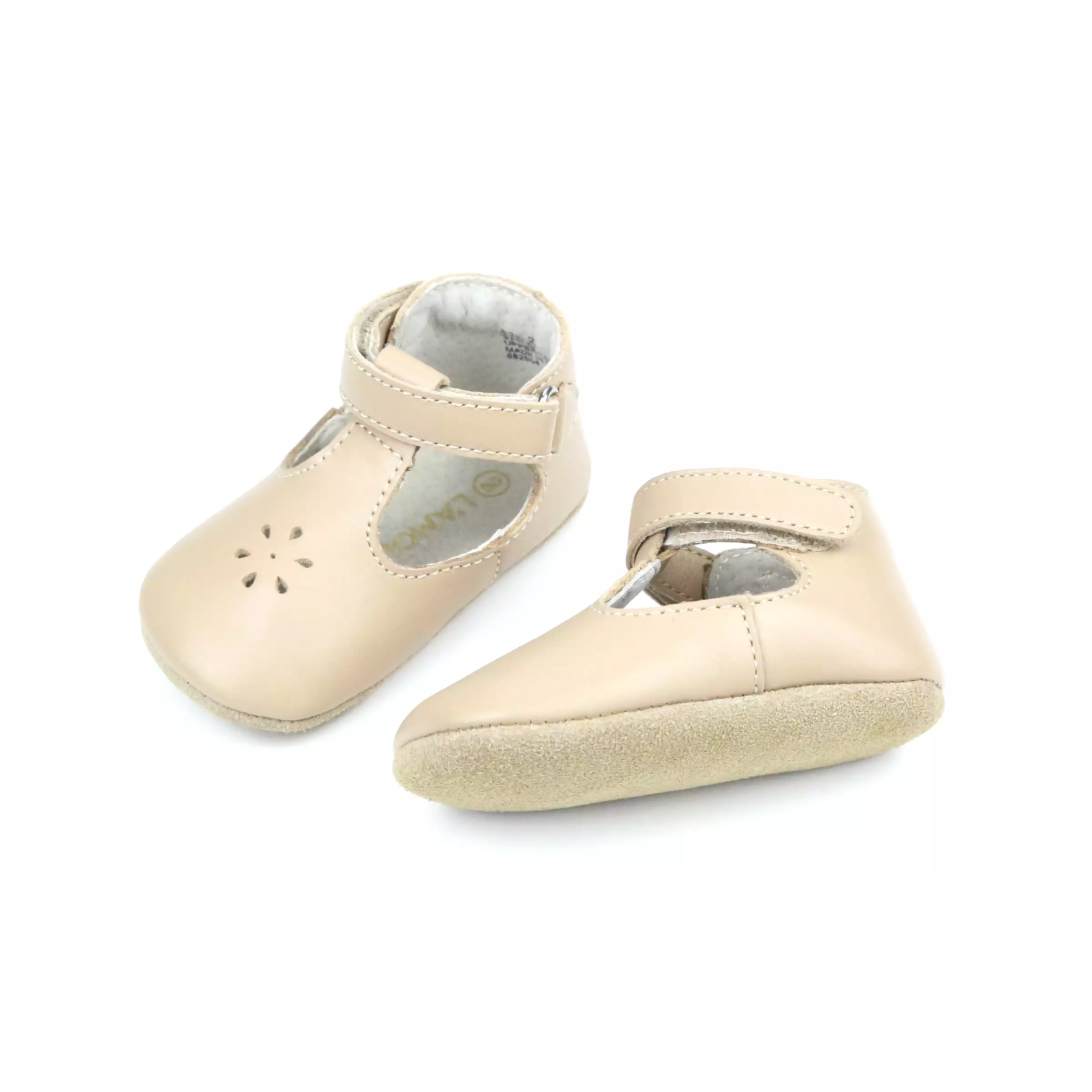 Lisette T-Strap Mary Jane Crib Shoe (Infant)