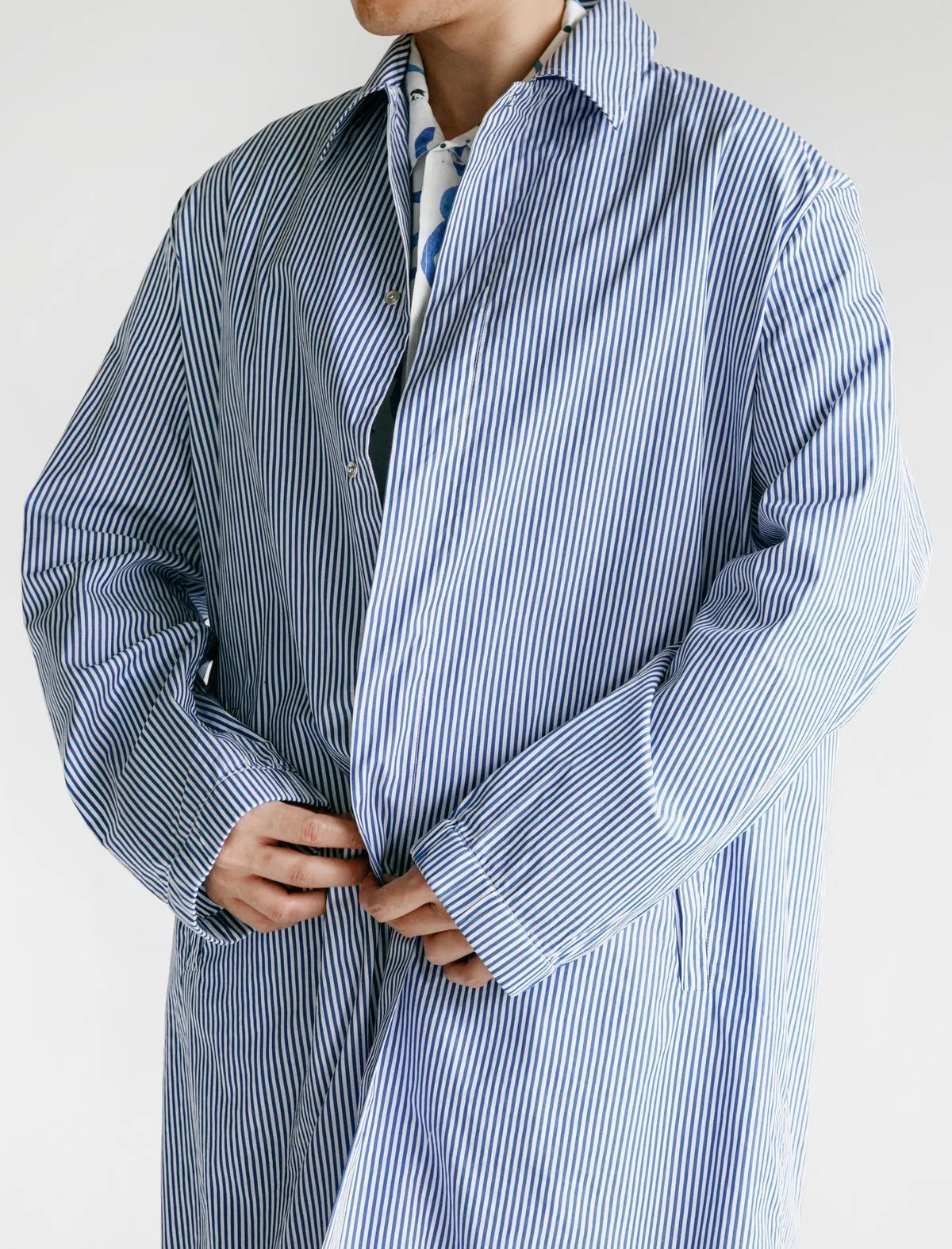 Mac Coat - Blue Stripe