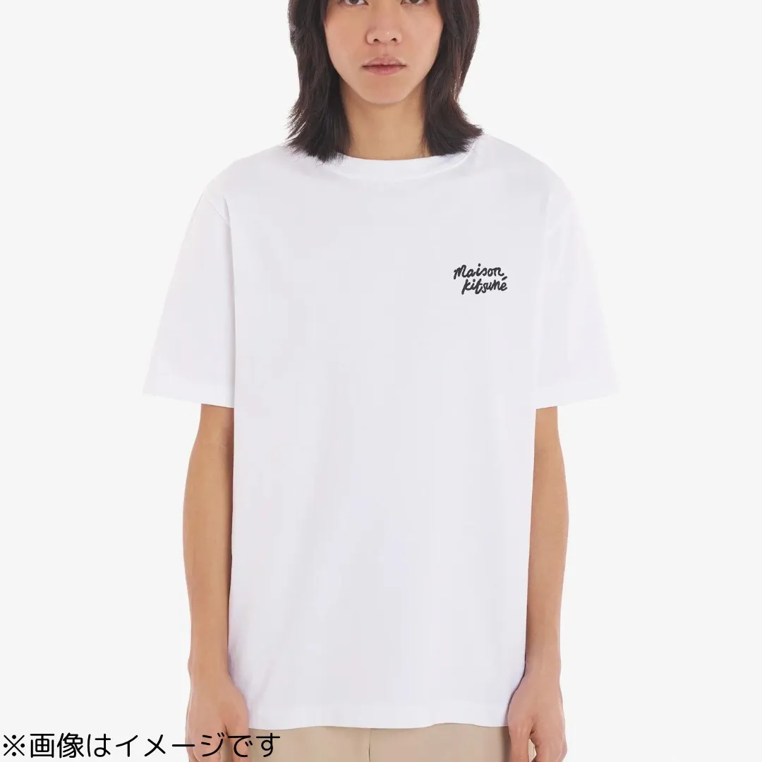 MAISON KITSUNE  |Plain Cotton Short Sleeves Designers T-Shirts