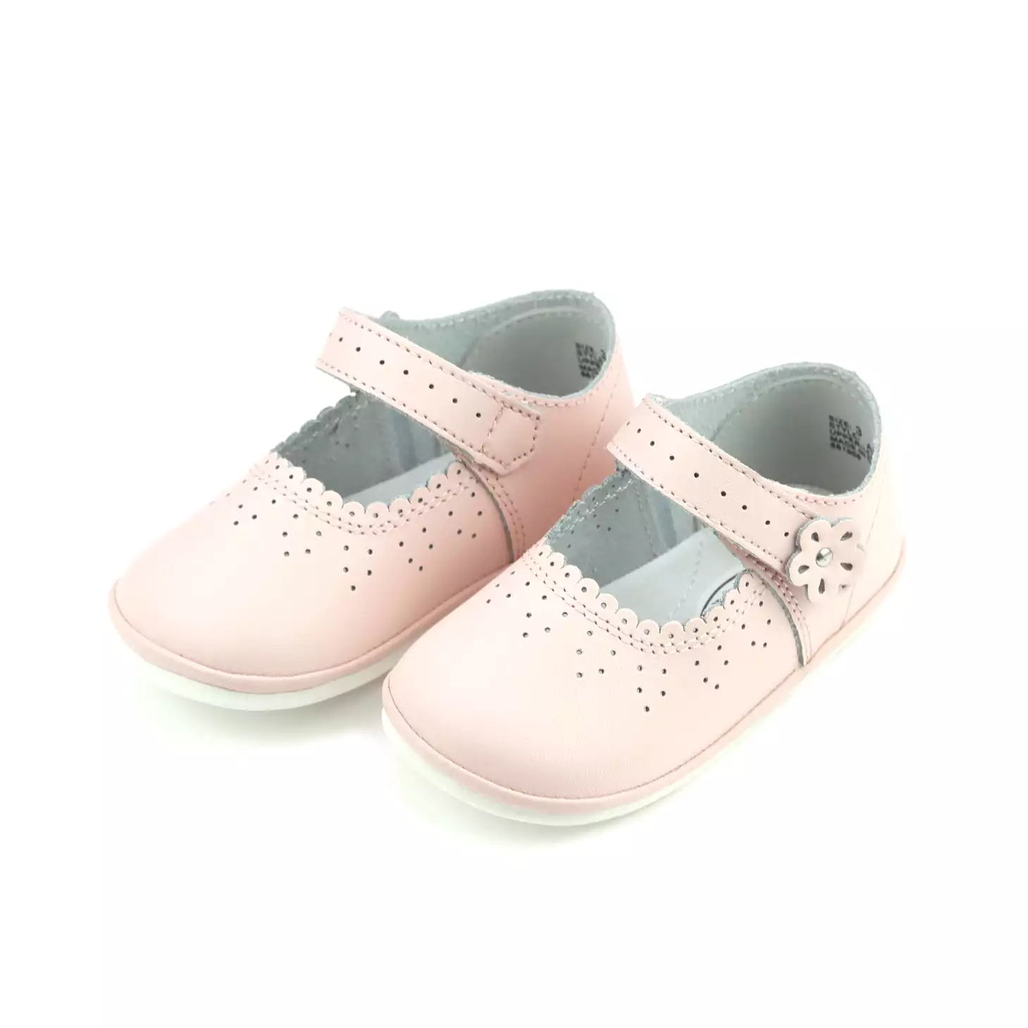 Mia Scalloped Leather Mary Jane (Baby)