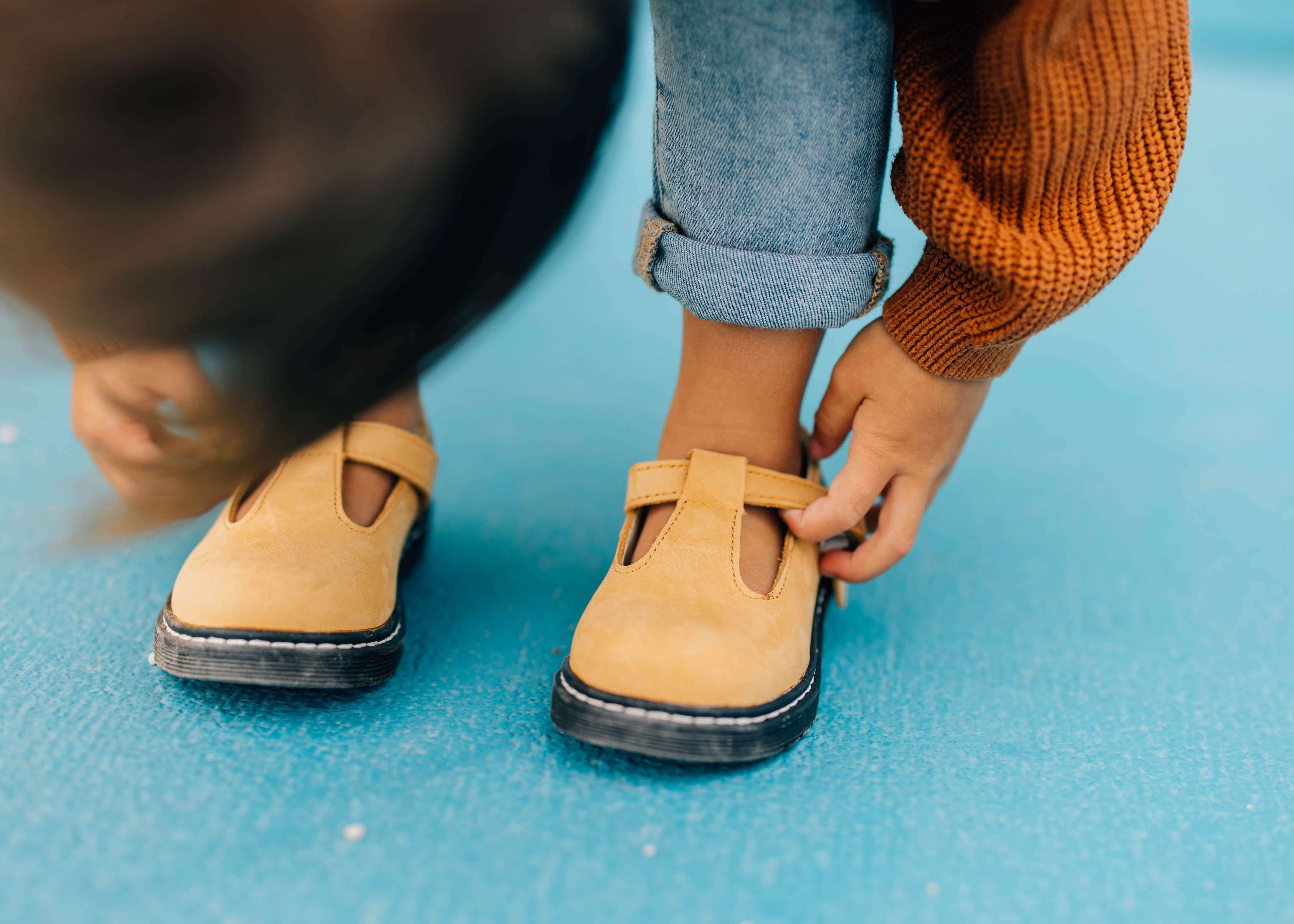 Natural - Lug Sole Mary Jane