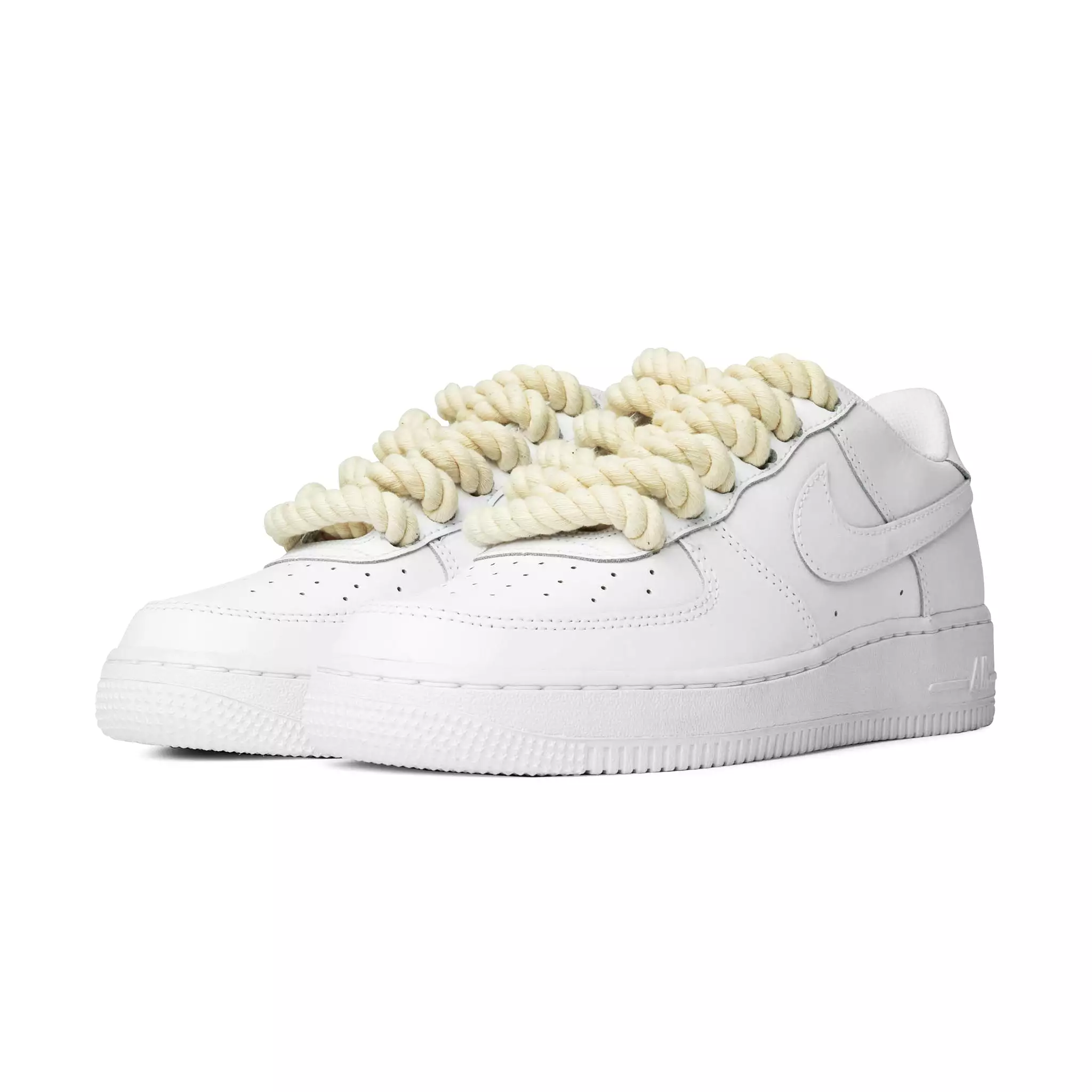 Nike Air Force 1 Low Rope Lace White Cream (GS)