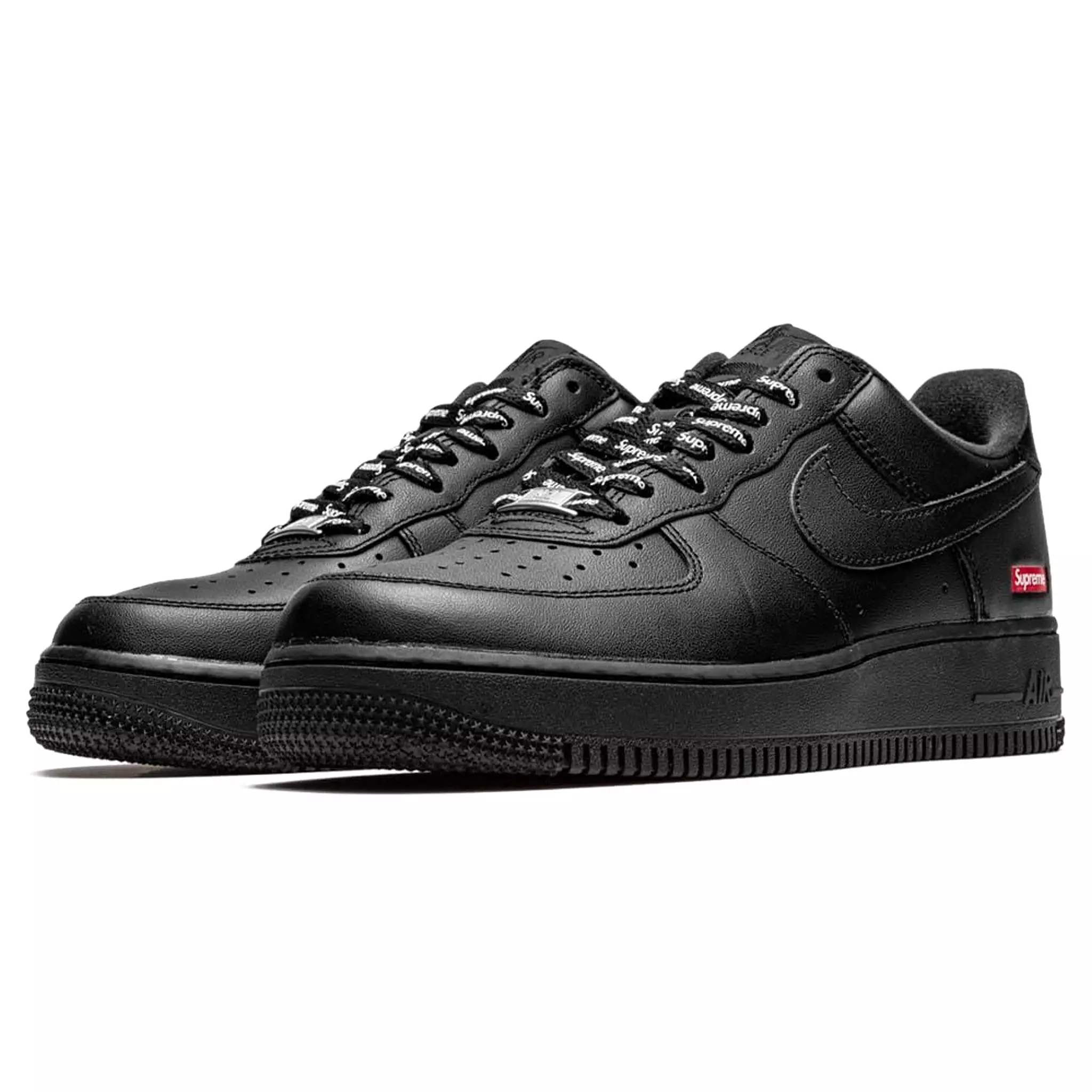 Nike x Supreme Air Force 1 Low Black Box Logo