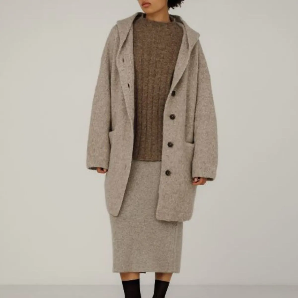 Nook Alpaca Coat - Fawn