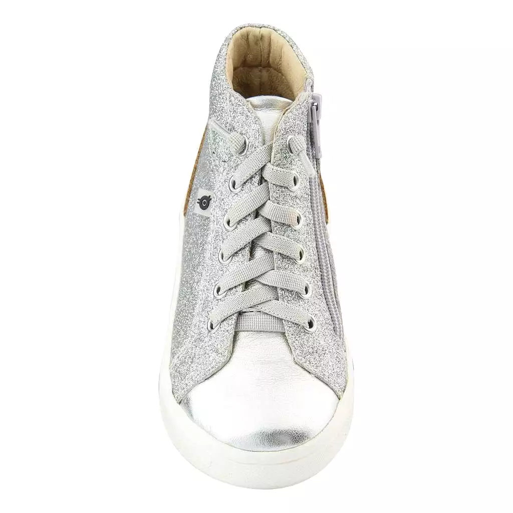 Old Soles silver sparkle Glam Argent Ring Shoe high top sneakers