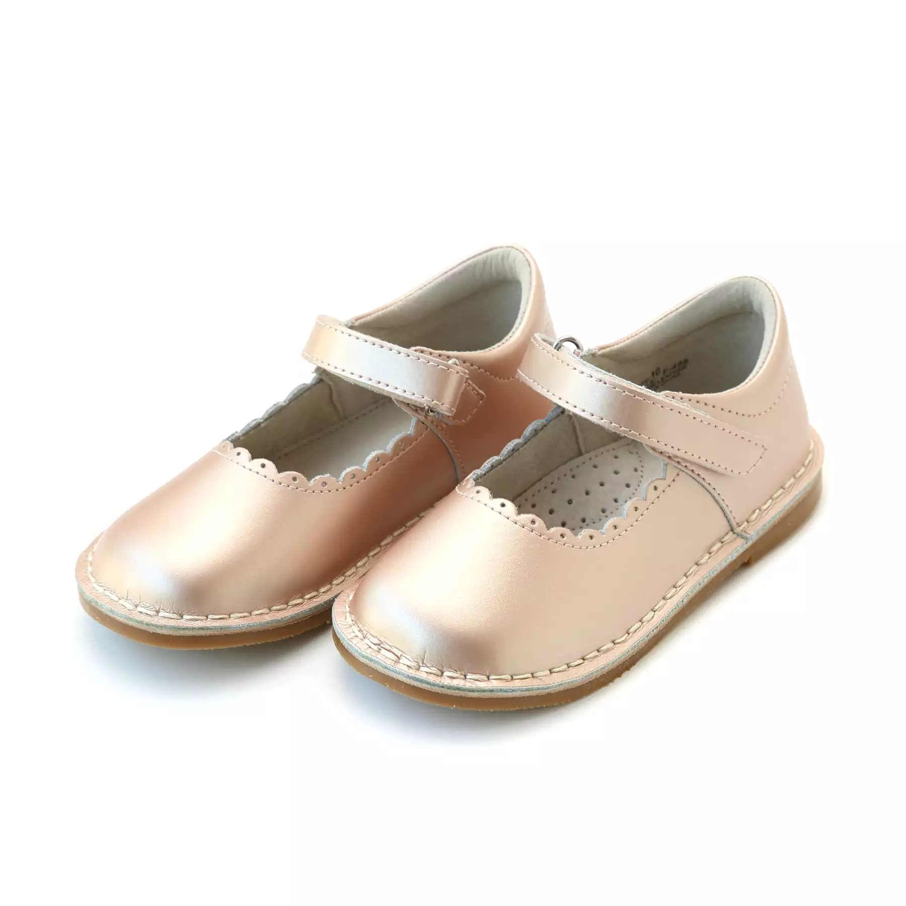 Online Exclusive - Caitlin Pink Gold Scalloped Mary Jane