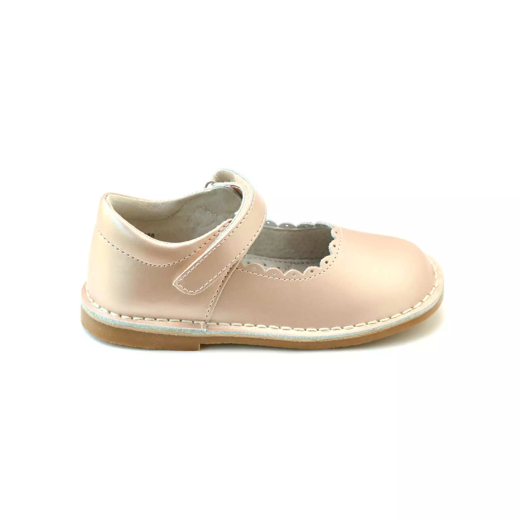 Online Exclusive - Caitlin Pink Gold Scalloped Mary Jane