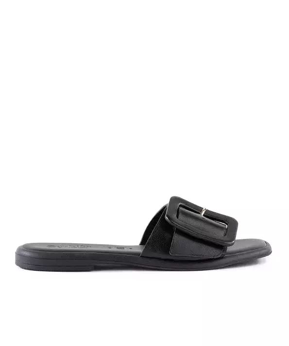 Seychelles Manhattan Buckle Slide Sandal - Black