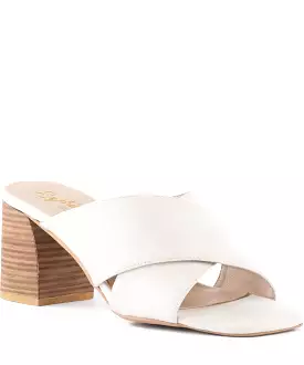 Seychelles Papaya Block Heel Mules - Off White