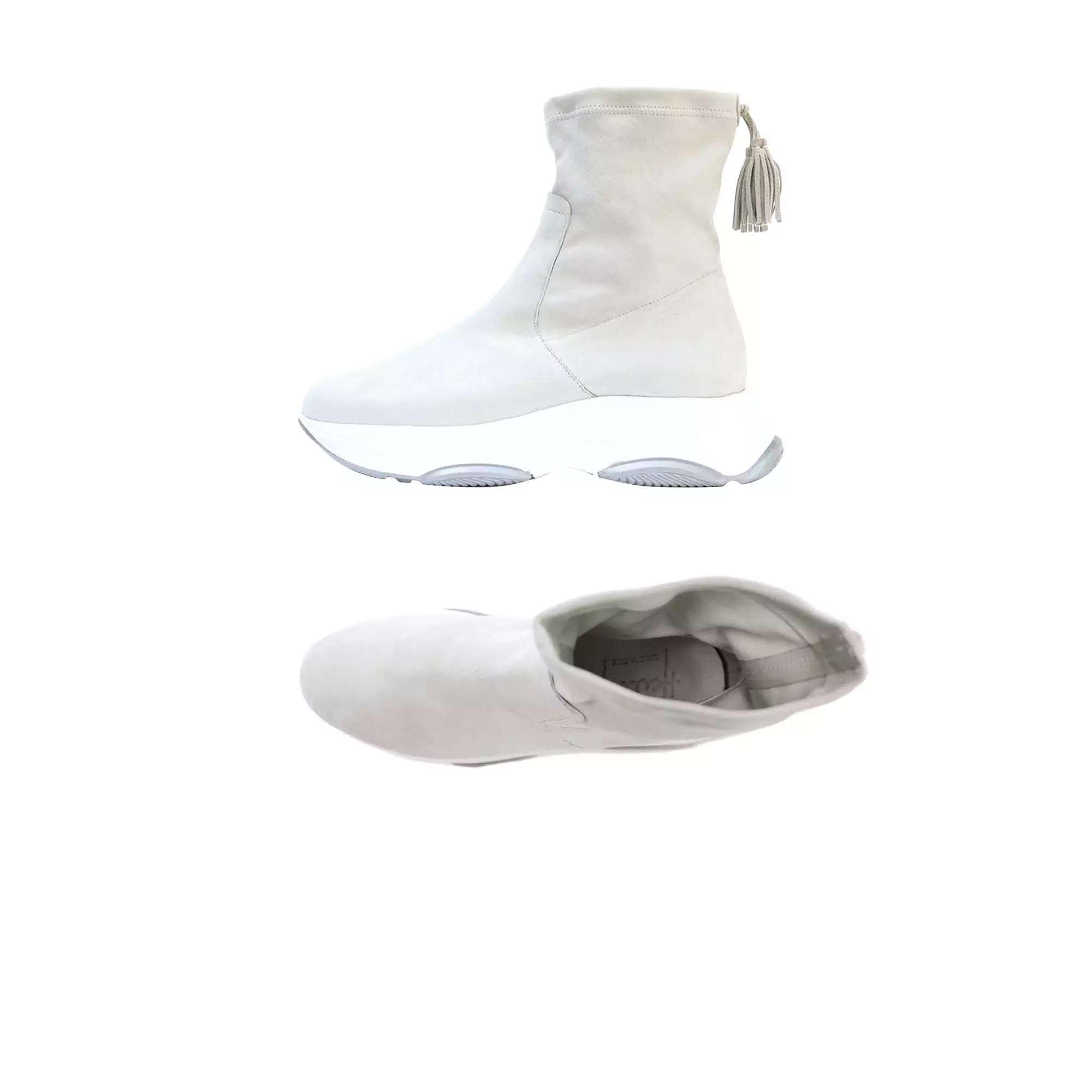 Sock High-top Sneakers Chalk White