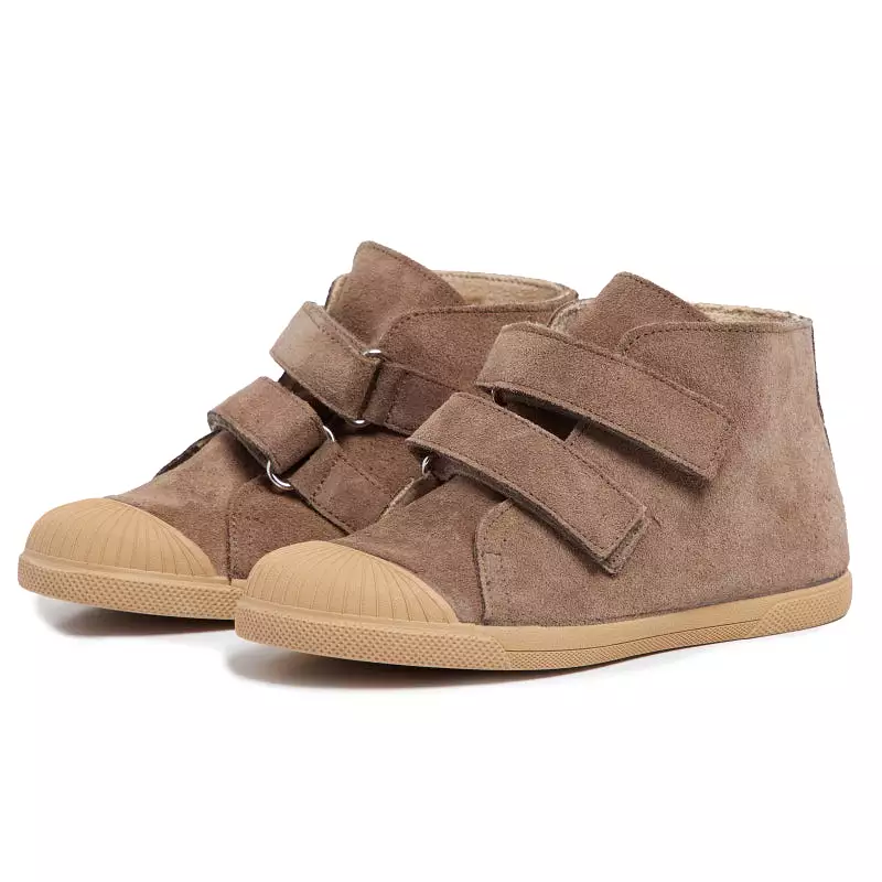 Suede High Top in Taupe