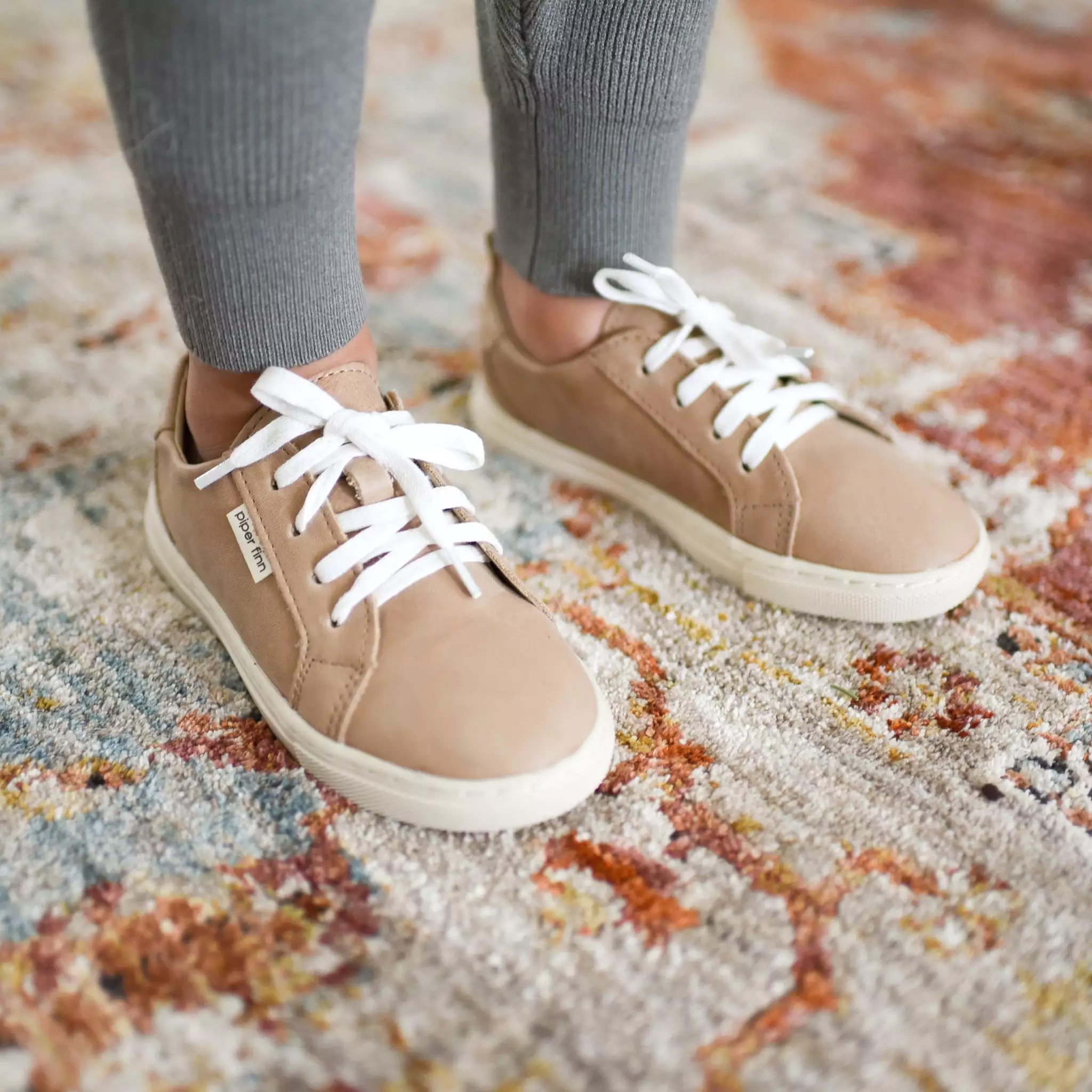 Tan Waxed - Low Top Sneakers