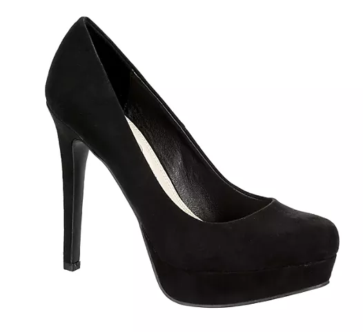 Wow Micro Suede Pumps - Black