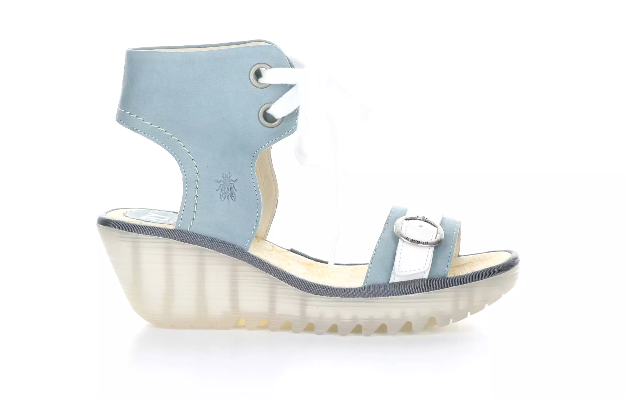 YAJE301FLY Pale Blue/Offwhite Ankle Strap Sandals